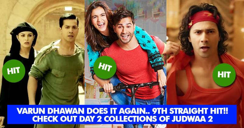 2nd Day Collections Of Judwaa 2 Are Out. Varun Is All Set For His 9th Hit RVCJ Media