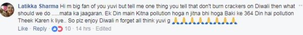 Yuvraj Singh Asked Fans To Not Use Crackers This Diwali. Got Angry Comments From Them - RVCJ Media