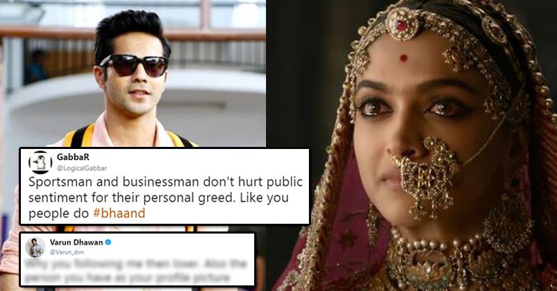 Varun Dhawan Gets Trolled For Condemning Protests Against Padmavati, Gives A Strong Reply RVCJ Media