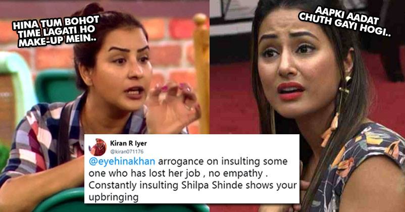Hina Calls Shilpa Shinde "Jobless". Twitter Gives It To Her In Epic Way RVCJ Media