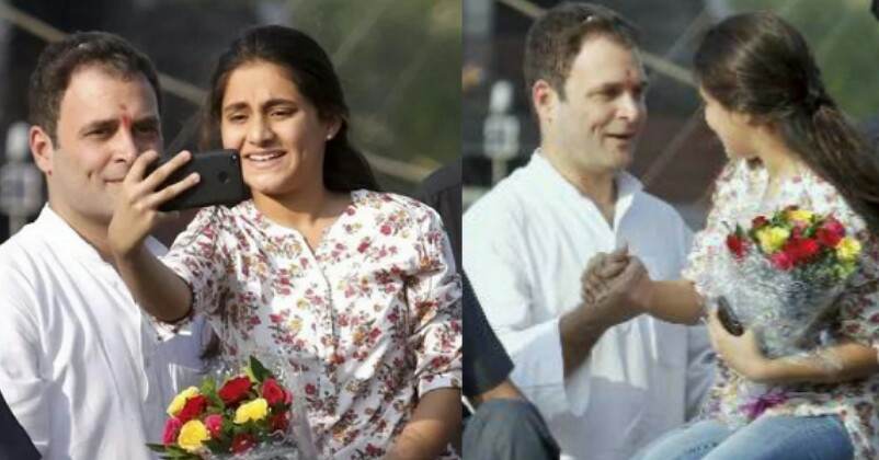 Class 10 Girl Skips School & Climbs Bus To Click Selfie With Rahul Gandhi. This Is What He Did RVCJ Media