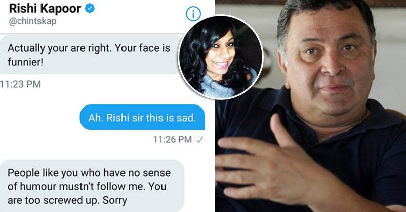 Rishi Kapoor Sent Nasty Messages To Ex RJ & Called Her Ugly. Got Badly Trolled RVCJ Media