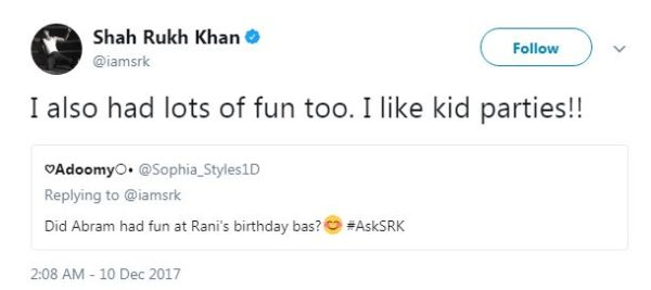 SRK Hosted AskSRK Session On Twitter. Won Our Hearts With Best Replies - RVCJ Media