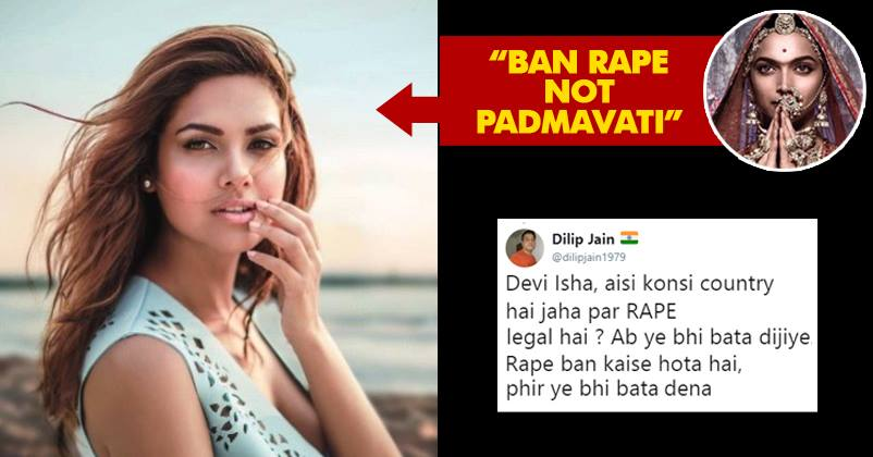 Esha Gupta Trolled For Saying, “Ban Rape, Not Padmavati”. She Had A Perfect Reply For Haters RVCJ Media