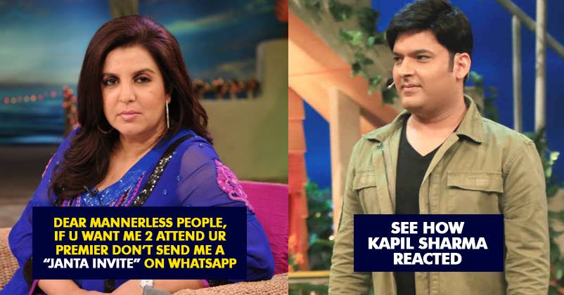 Kapil Sharma Finally Reacts To Farah Khan's Mannerless Comment. Here's What He Said RVCJ Media