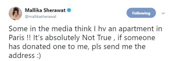 Mallika &Amp; Her Bf Thrown Out Of Paris Flat? Mallika Gives Befitting Reply 3 Mallika & Her BF Thrown Out Of Paris Flat? Mallika Gives Befitting Reply - RVCJ Media