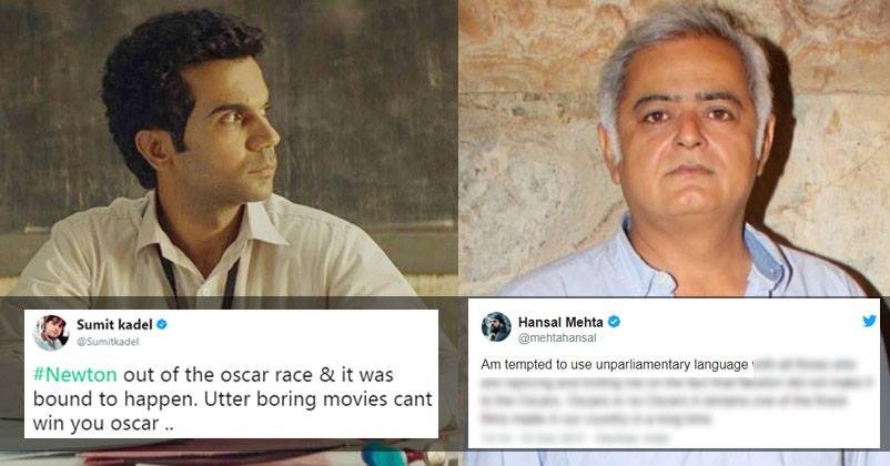 Trollers Made Fun Of Newton Not Making It To Oscars. Hansal Mehta Gave An Epic Reply RVCJ Media