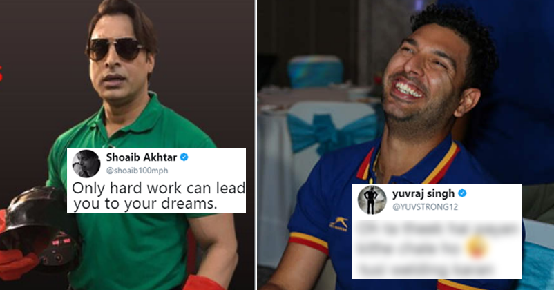 Shoiab Akhtar Tweeted About Hard Work. Yuvraj Hilariously Trolled & Made Fun Of Him RVCJ Media