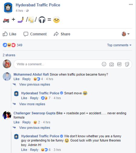Meet The Man Who Is Making Everyone Laugh On Hyderabad Traffic Police Page. The Admin H RVCJ Media