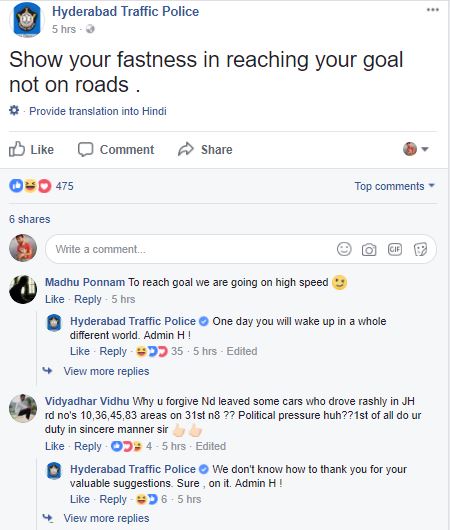 Meet The Man Who Is Making Everyone Laugh On Hyderabad Traffic Police Page. The Admin H RVCJ Media