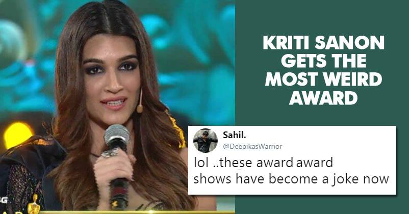 Kriti Sanon Won Nothing To Hide Award. Twitter Slammed The Award Show RVCJ Media