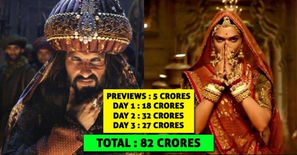 3rd Day Collections Of Padmaavat Are Out. It's All Set To Enter 100 Crores Club - RVCJ Media