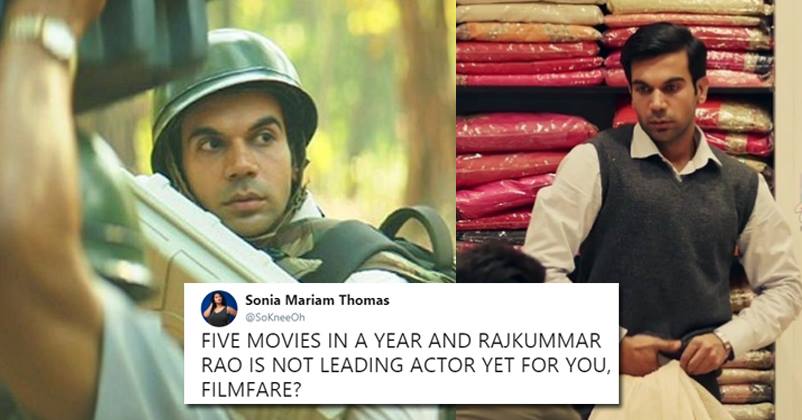 Filmfare Ignores Rajkummar Rao In The Nominations List Of Best Actor, Got Badly Trolled On Twitter RVCJ Media