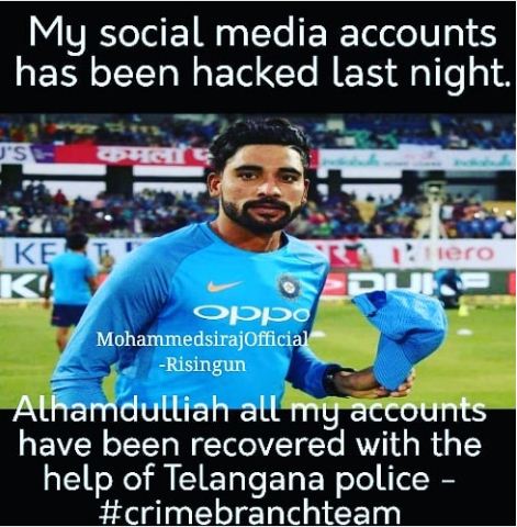 14 Yr Old Boy Hacked Mohammed Siraj's Account & Got Arrested. Siraj's Gesture Won Hearts - RVCJ Media