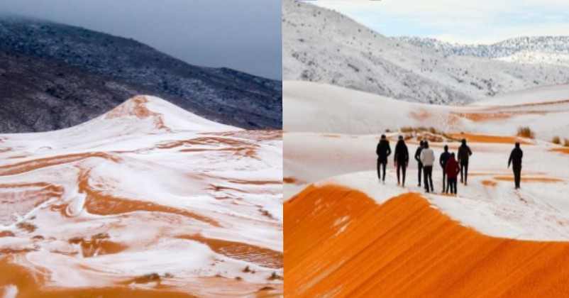 Snowfall Has Turned Sahara Desert Into The White Village And It Looks Spectacular RVCJ Media
