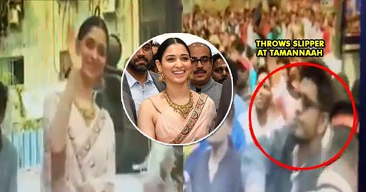 Man Tried To Throw Slipper At “Baahubali” Actress Tamannaah & Reason Is Weird. See The Video RVCJ Media