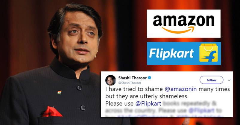 Shashi Tharoor Threatens To Sue Amazon & Asks People To Use Flipkart. Here’s Why RVCJ Media