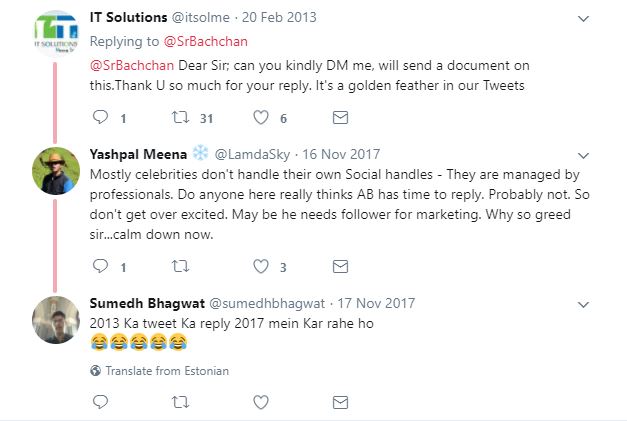Did Amitabh Buy Fake Followers? This Old Conversation Of Big B Has Left Everyone Confused - RVCJ Media