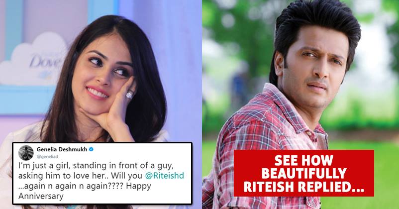 Genelia Wished Riteish A Happy Anniversary In An Ever So Cute Way, He Gave A Beautiful Reply RVCJ Media