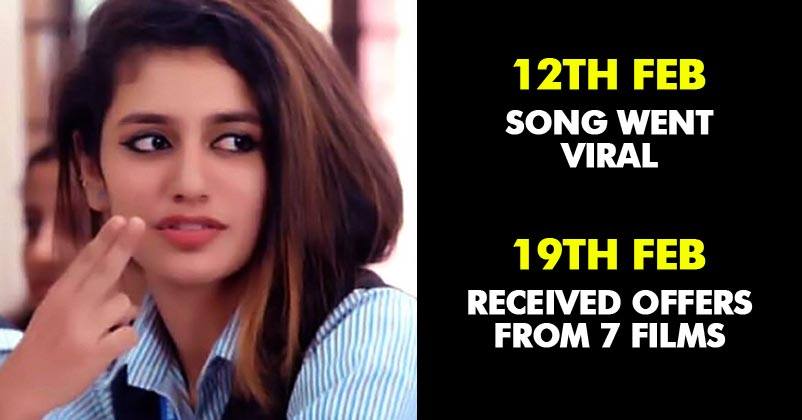 Priya Prakash Varrier Rejected 7 Big Film Offers After Becoming Internet Sensation. Here’s Why RVCJ Media