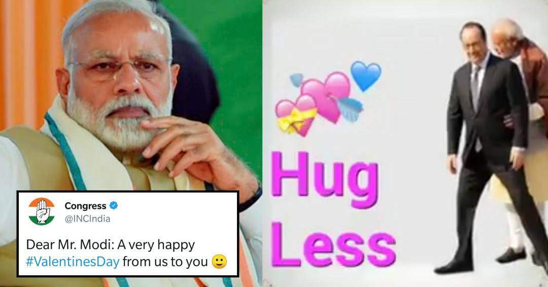 Congress Trolled PM Modi With An Epic Valentine’s Day Video & Twitter Had A Field Day RVCJ Media