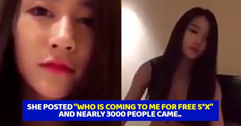 Chinese Female Blogger Offered Free Sex On Social Media & When 3,000 People Came, She Did This RVCJ Media