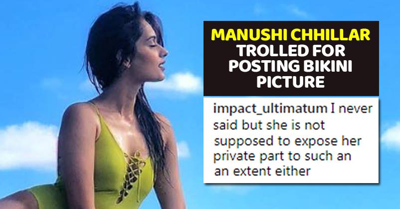 Manushi Chhillar Made India Proud But Got The Worst Comments After Posting Pics In Bikini RVCJ Media