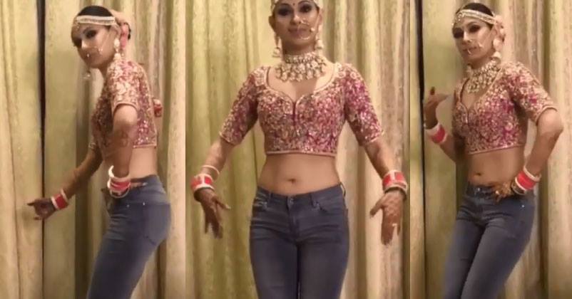 Desi Bride Did Belly Dance And Bhangra Wearing Choli And Jeans. People Are Going Crazy RVCJ Media