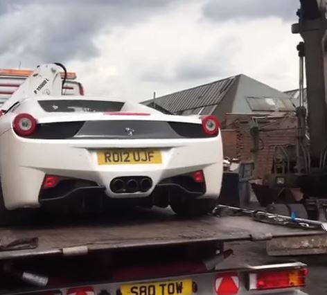 Millionaire'S 3 Cr Worth Ferrari Supercar Was Crushed By Police In 60 Secs. Video Is Heart Breaking 2 Millionaire's 3 Cr Worth Ferrari Supercar Was Crushed By Police In 60 Secs. Video Is Heart Breaking - RVCJ Media