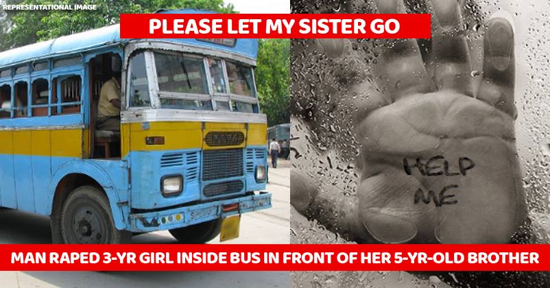 45-Yr Man Raped 3-Yr Girl Inside Bus While Her 5-Yr Brother Begged Him To Leave Her. RIP Humanity RVCJ Media