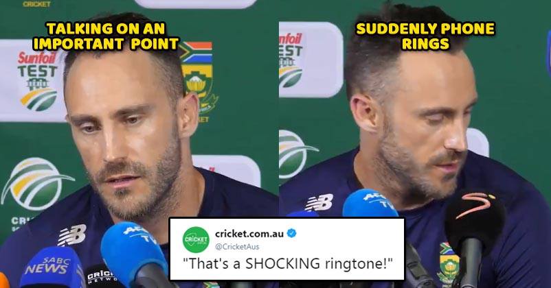 Faf du Plessis Was Speaking On Ball Tampering & A Funny Ringtone Played RVCJ Media