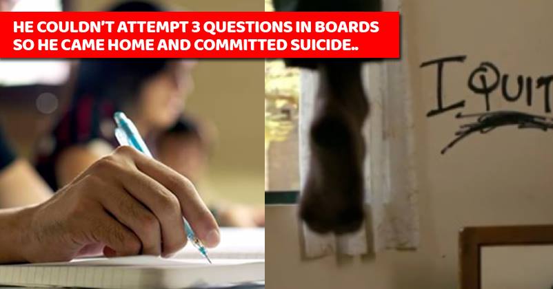 Class 12 Student Took His Life Because He Left Questions Of 9 Marks In Boards Exam RVCJ Media