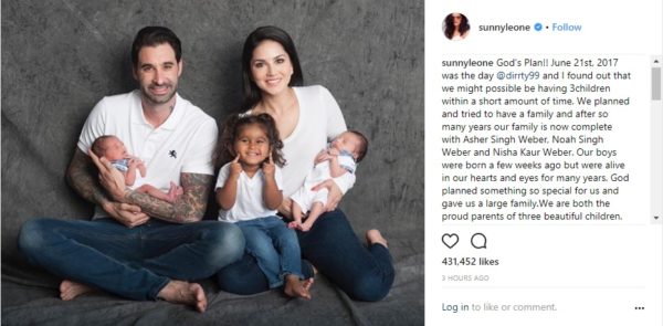 Twitter Asked How Sunny Leone Became Mother Without Getting Pregnant. Here’s What Sunny Replied 3 Twitter Asked How Sunny Leone Became Mother Without Getting Pregnant. Here’s What Sunny Replied - RVCJ Media