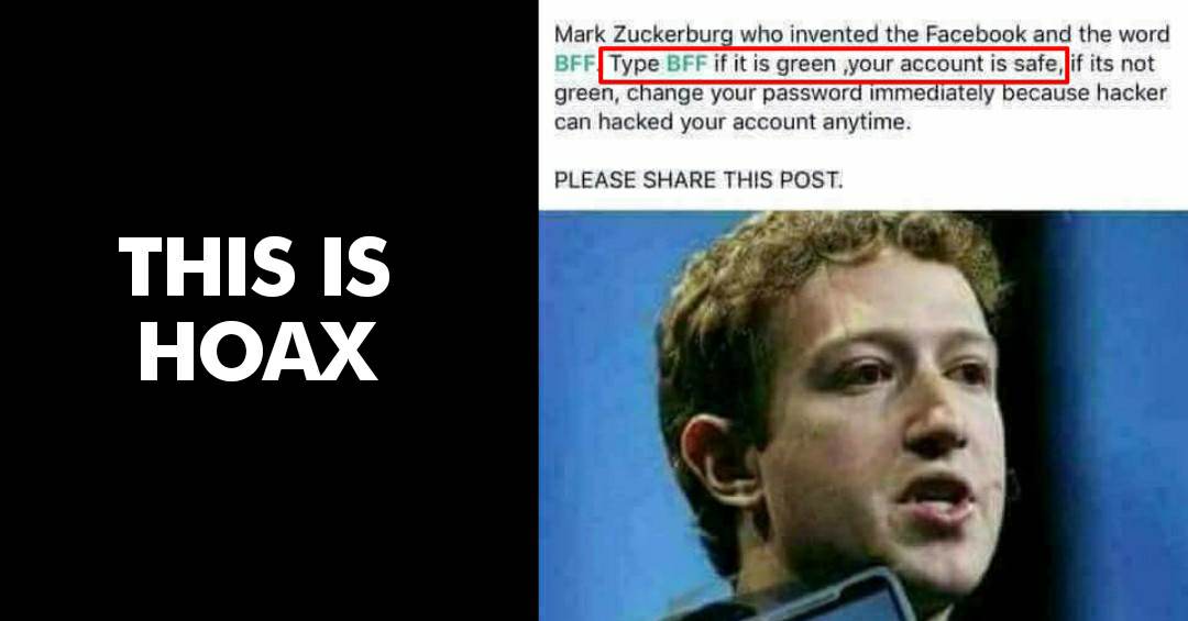 Typing BFF On Facebook Will Not Secure Your Account. This Is The Real Truth Behind The Hoax RVCJ Media