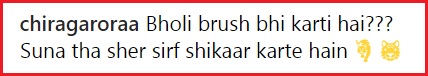 Hater Tried To Troll Richa On Toothbrush Video. Her Killing Reply Made Hater Delete The Comment - RVCJ Media