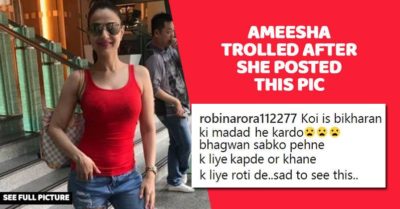 Ameesha Shared A Pic In Torn Jeans; People Compared Her Jeans With Pocha & Called Her Beggar RVCJ Media