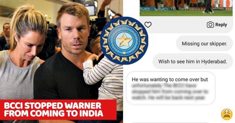 David Warner Banned By BCCI To Visit India And Watch SRHs IPL Match. Wife Candice Tells A Fan RVCJ Media