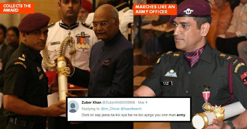 Dhoni Marched In Army Uniform To Collect Padma Bhushan. Indians Loved It RVCJ Media