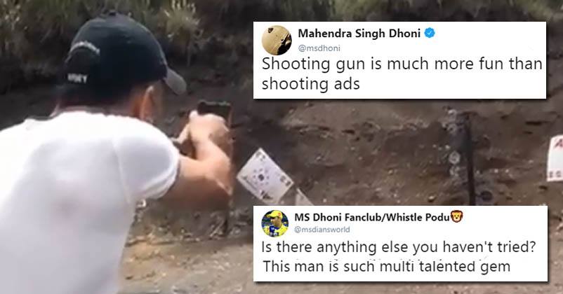 Dhoni Shows His Shooting Skills On Twitter. Fans Say He's An All-Rounder RVCJ Media