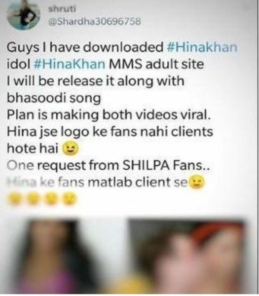 Shilpa Fan Said She'll Leak Hina's MMS Online. Hina's BF Dealt In The Best Way - RVCJ Media