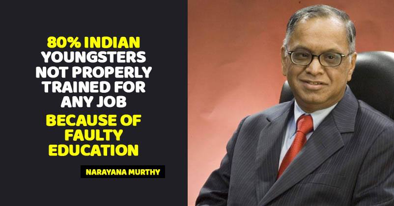 Infosys Co-Founder Calls Indian Edu System Faulty, Says 80% Youngsters Are Not Trained For Any Job