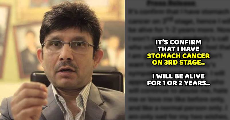 KRK Is Dying? He Tweeted That He's Having 3rd Stage Stomach Cancer & Will Die Soon RVCJ Media