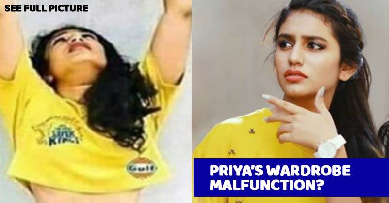 Priya Prakash Had A Wardrobe Malfunction In IPL? See Pics RVCJ Media