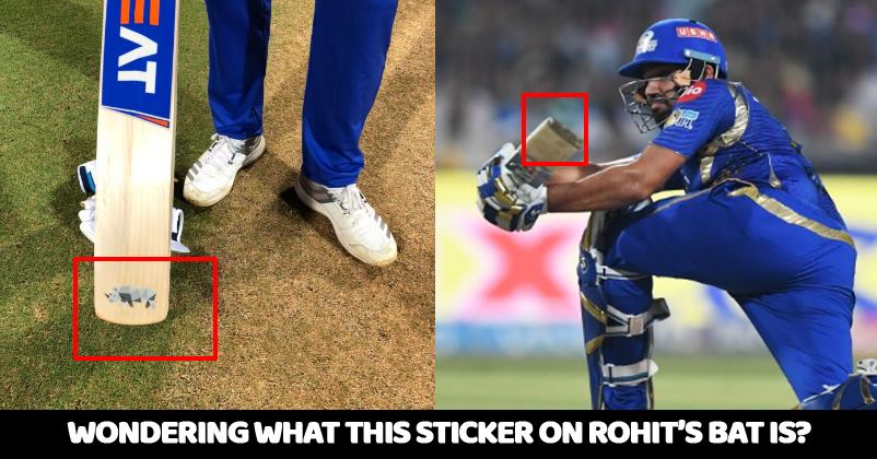 Did You Notice Rhino Sticker On The Bat Of Rohit Sharma? Here's What It Means RVCJ Media