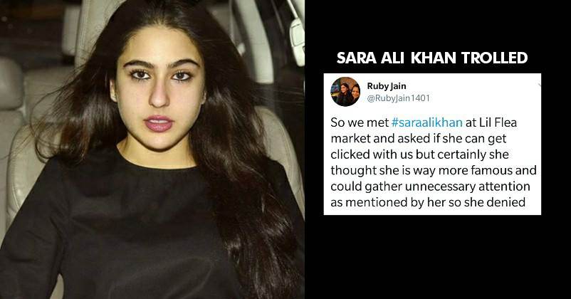 Fan Asked Sara Ali Khan For Selfie & She Denied. Twitter Called Her Arrogant & Product Of Nepotism RVCJ Media