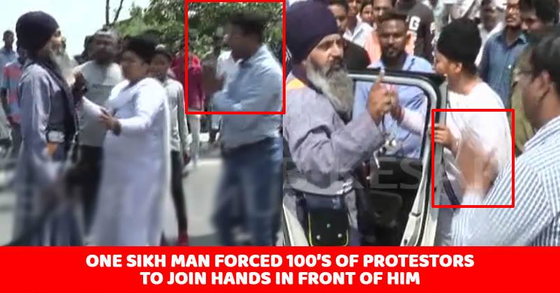 Hundreds Of People Blocked Highway In Protest. Watch How This Alone Sikh Guy Made Everyone Run RVCJ Media