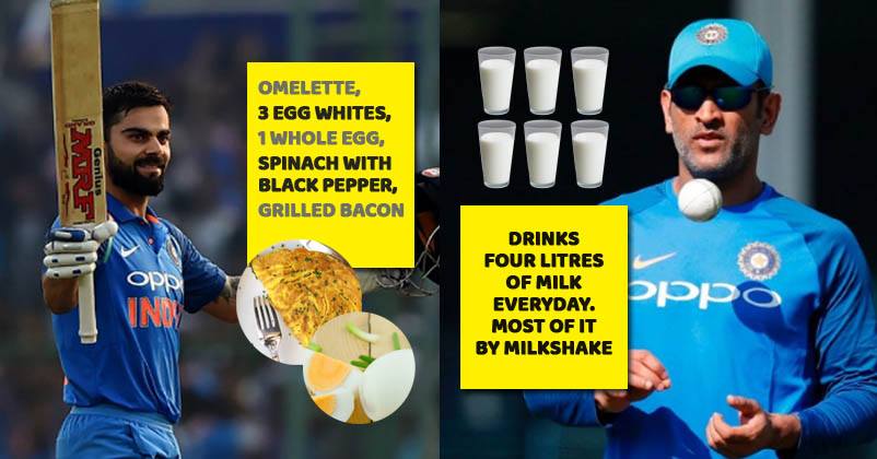 Daily Diet Of Your Favorite Cricketers, It Shows They're Very Particular About Their Fitness RVCJ Media