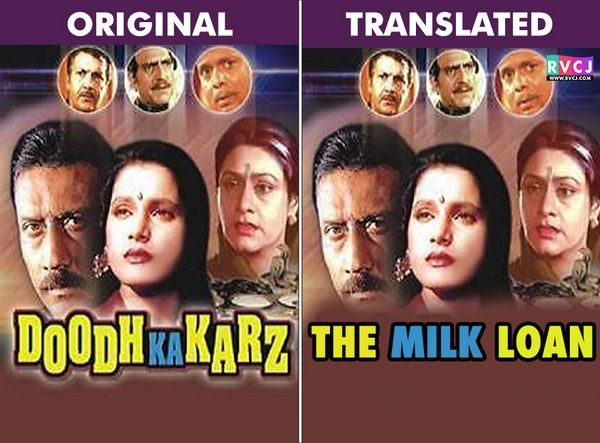 We Translated Famous Bollywood Titles Into English. Results Are Damn Hilarious - RVCJ Media