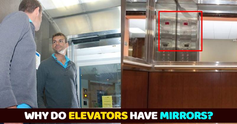 Why do we need plane mirrors in a lift
