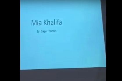 Student Makes Presentation On Mia Khalifa For School Project. Even She'll Be Impressed - RVCJ Media